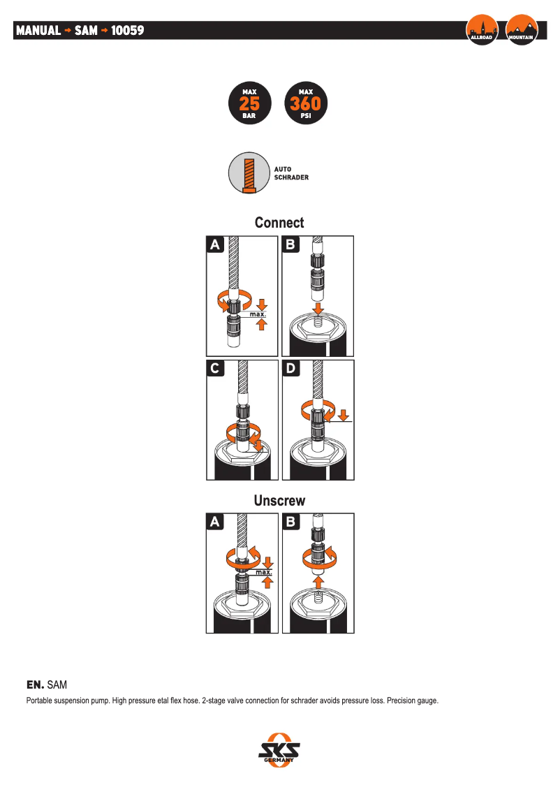 Page n°1 - Manuel utilisateur SKS SAM