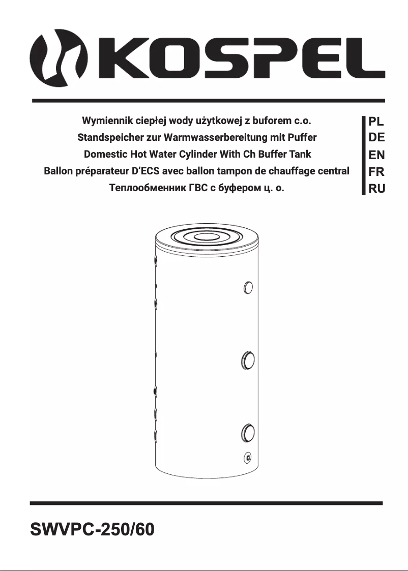 Page 1 de la notice Manuel utilisateur Kospel SWVPC-60