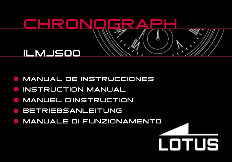 Page 1 de la notice Manuel utilisateur Lotus 18121