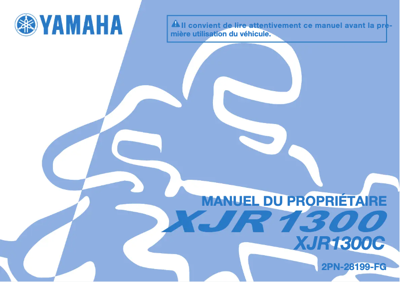 Image de la première page du manuel de l'appareil XJ1300 (2015)