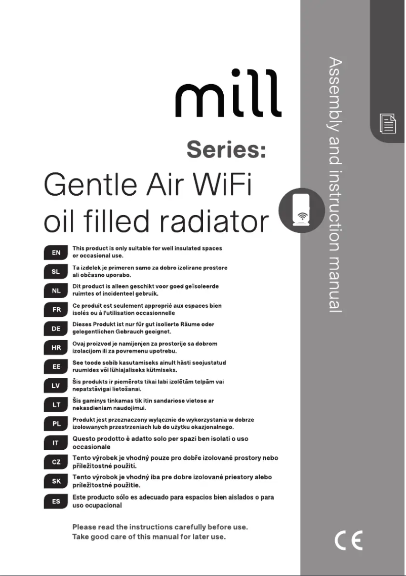 Page n°1 - Manuel utilisateur Mill OIL2000WIFI3