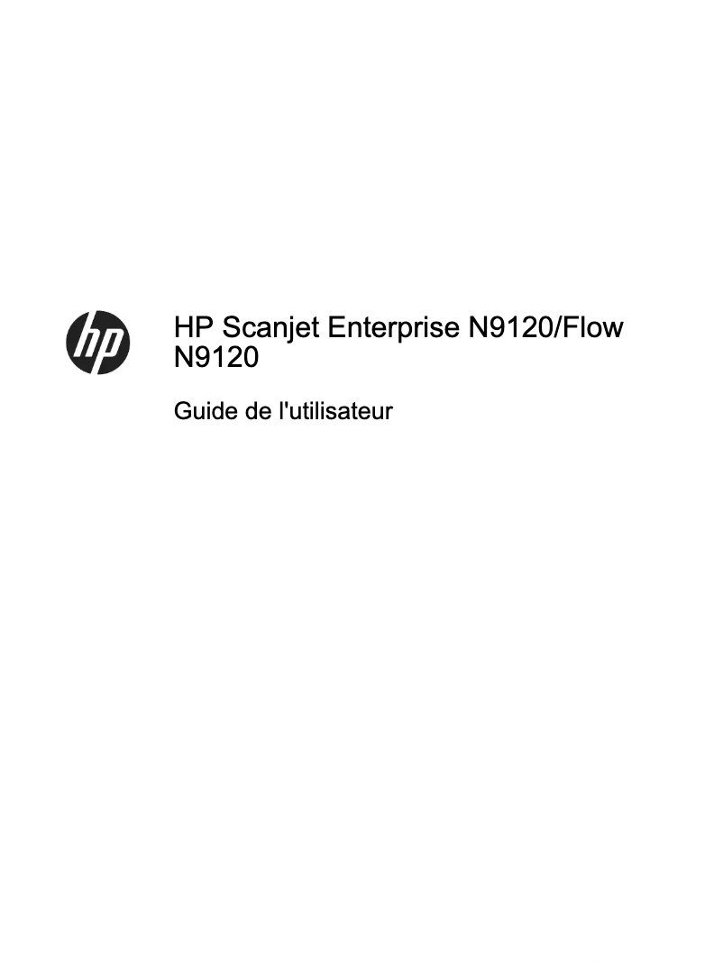 Image de la première page du manuel de l'appareil Scanjet Flow N9120 fn2