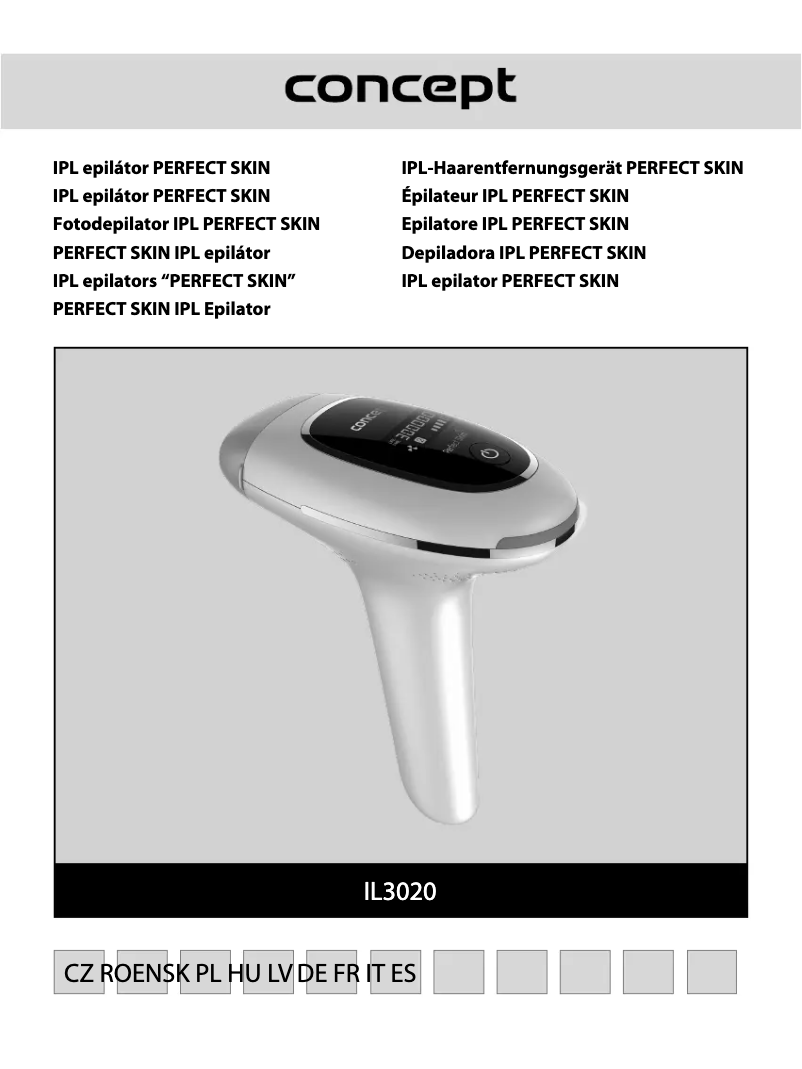 Page 1 de la notice Manuel utilisateur Concept Perfect Skin IL3020