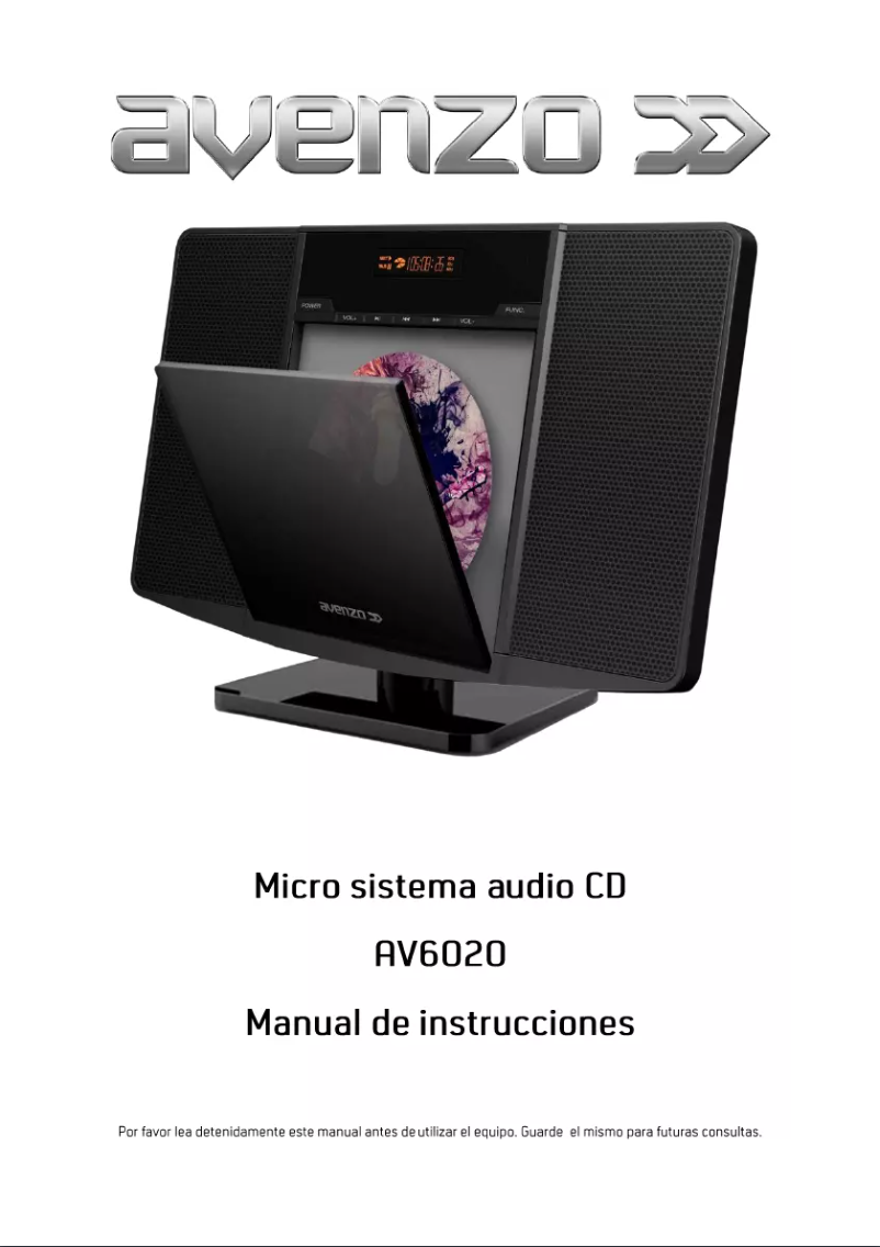 Page 1 de la notice Manuel utilisateur Avenzo AV6020NG