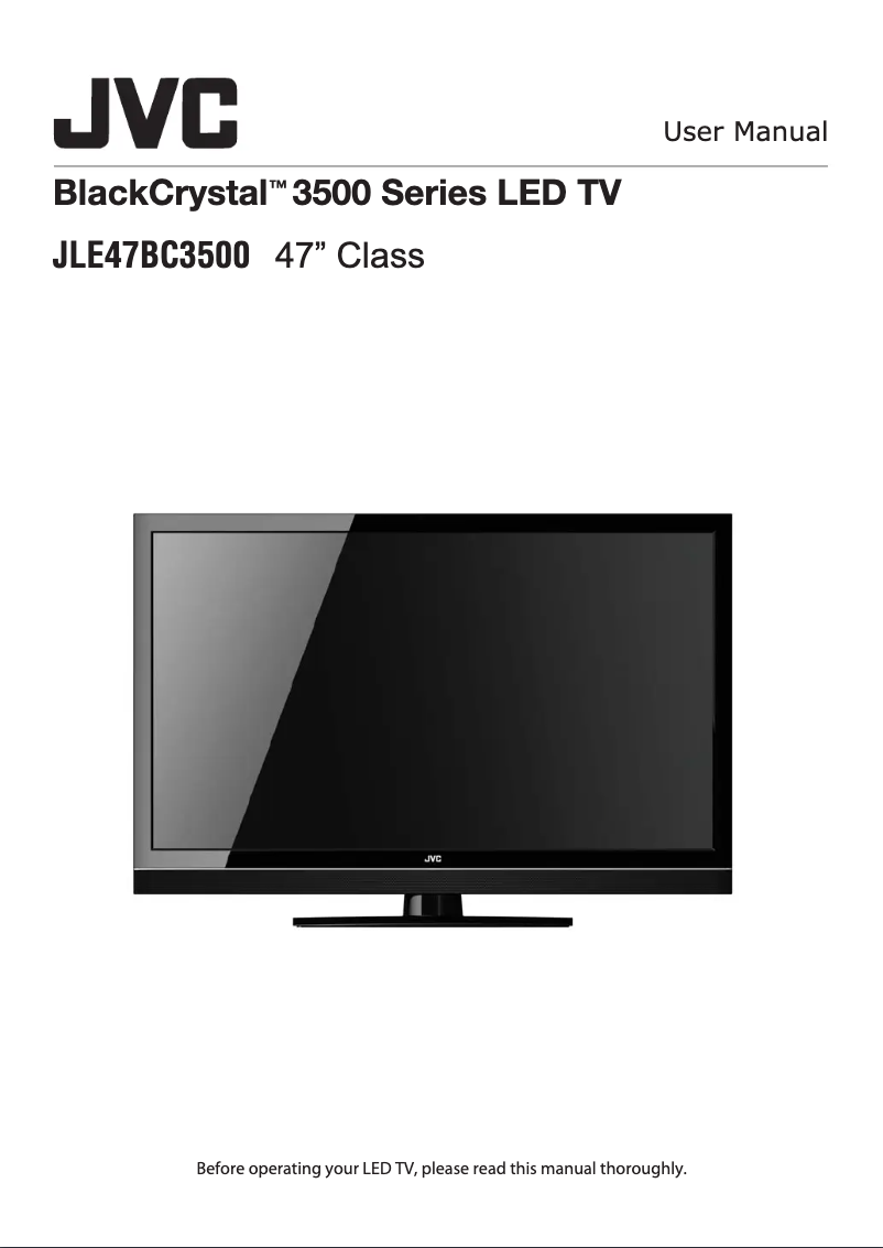 Page 1 de la notice Manuel utilisateur JVC JLE47BC3500