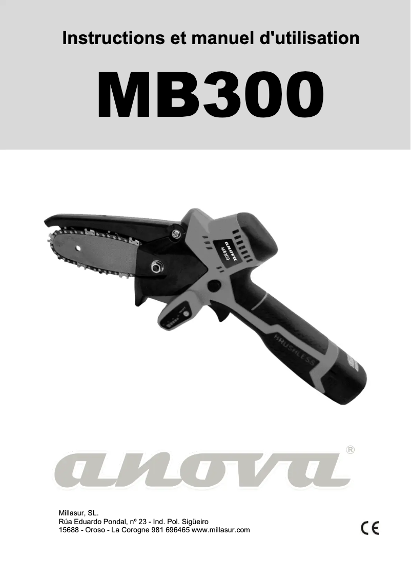 Página 1 del manual Manual de usuario Anova MB300