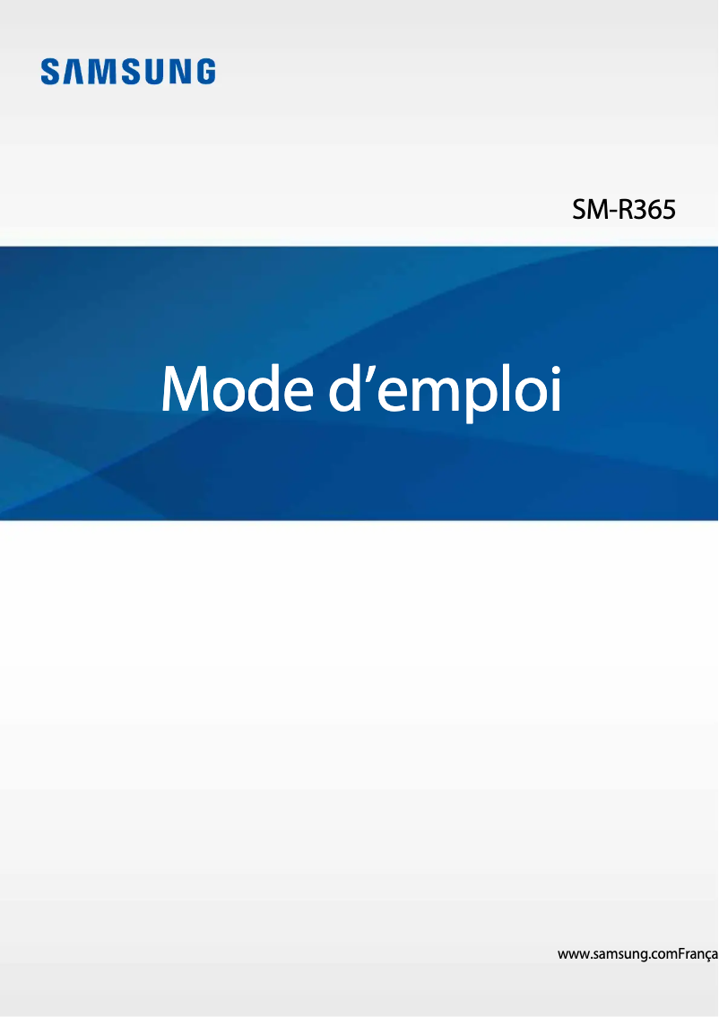 Image de la première page du manuel de l'appareil Gear Fit 2 Pro