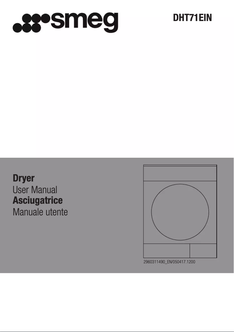 Page 1 de la notice Mode d'emploi Smeg DHT71EIN