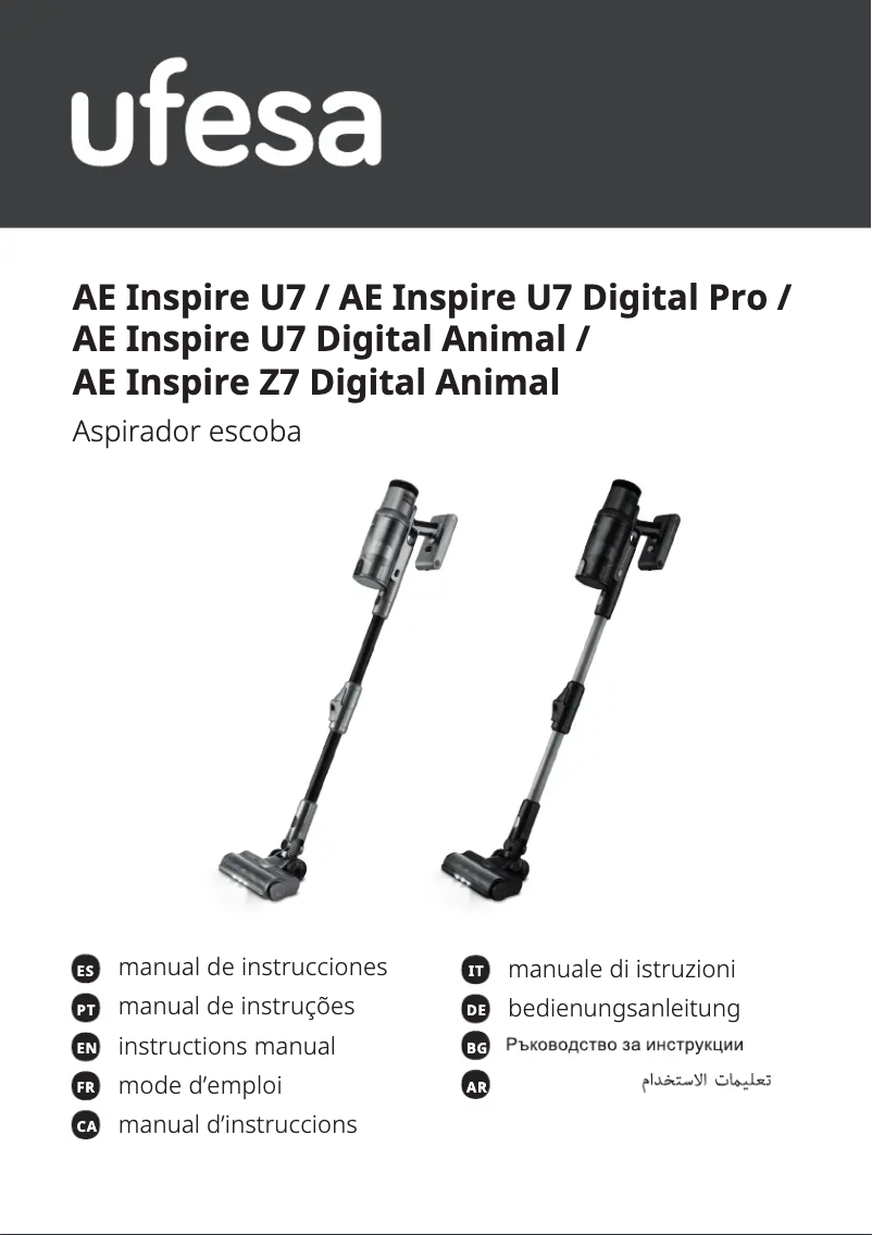Page 1 of the manual User Manual Ufesa Inspire U7 Digital PRO