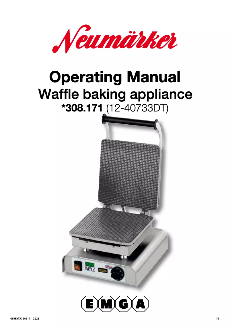 Page 1 de la notice Manuel utilisateur Neumärker 308171