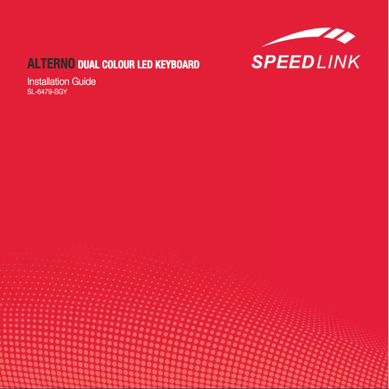Page n°1 - Manuel utilisateur Speedlink SL-6479 Alterno