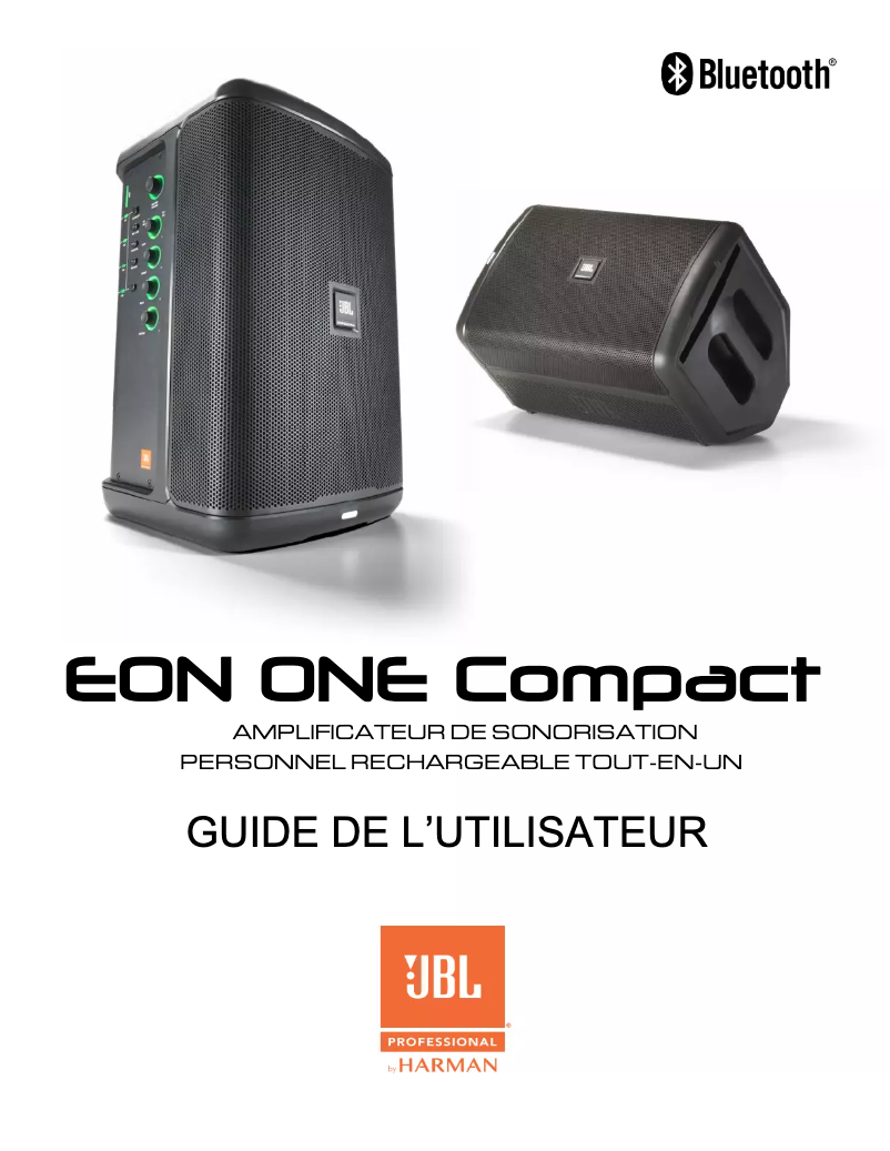Page 1 de la notice Manuel utilisateur JBL EON ONE Compact