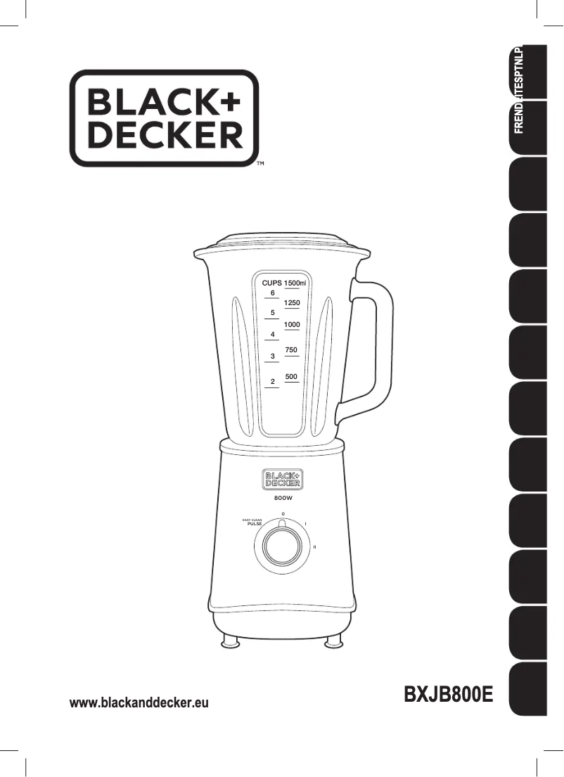 Page n°1 - Manuel utilisateur Black & Decker BXJB800E