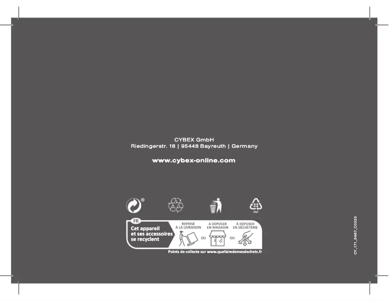 Image de la première page du manuel de l'appareil Cloud T i-Size