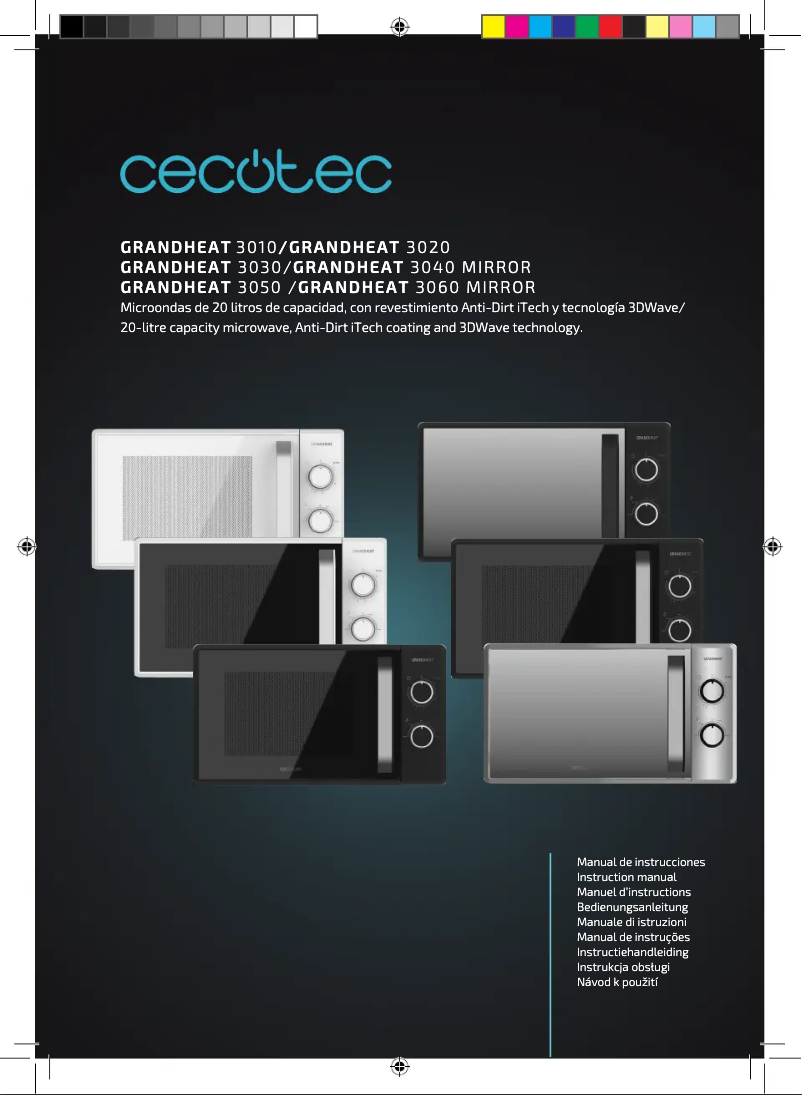 Page 1 de la notice Manuel utilisateur Cecotec Grandheat 3020