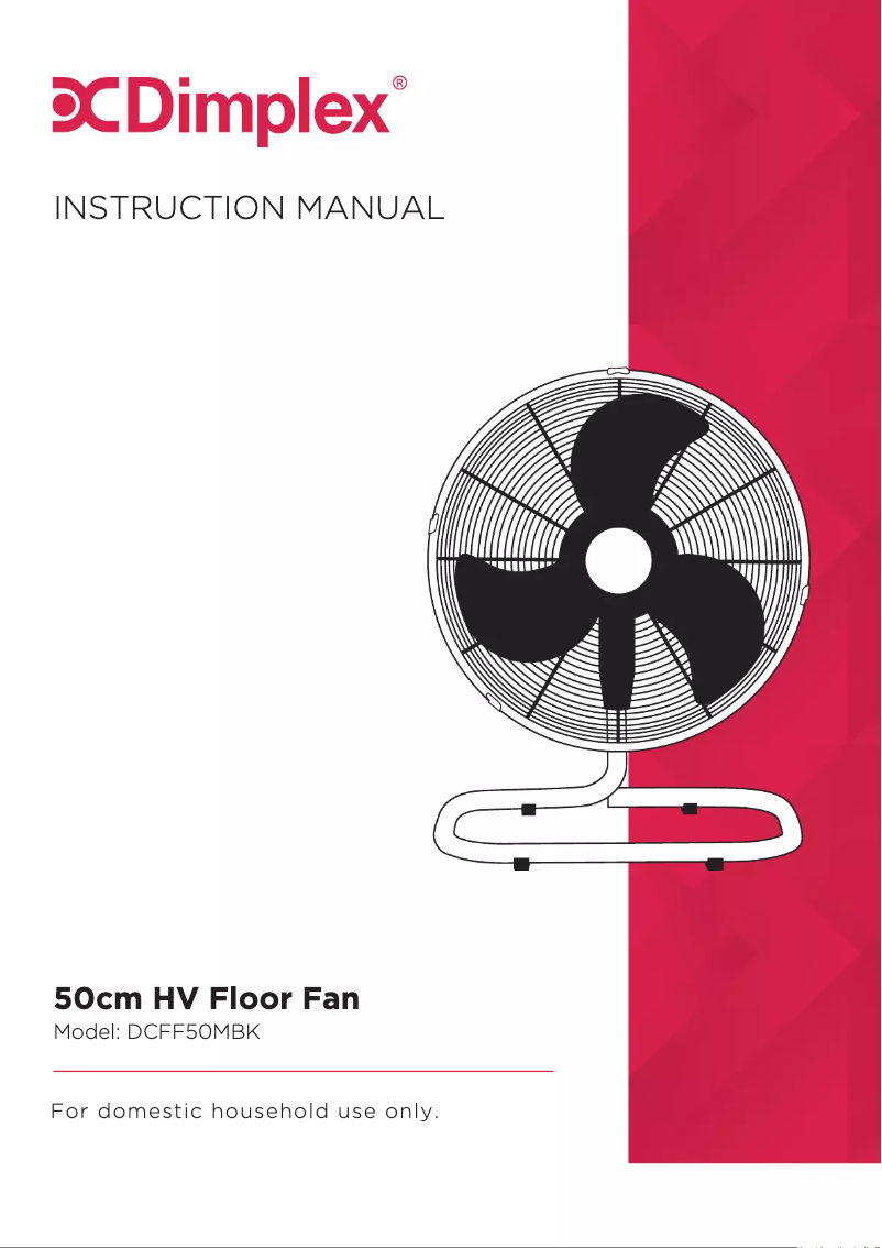 Page n°1 - Manuel utilisateur Dimplex DCFF50MBK