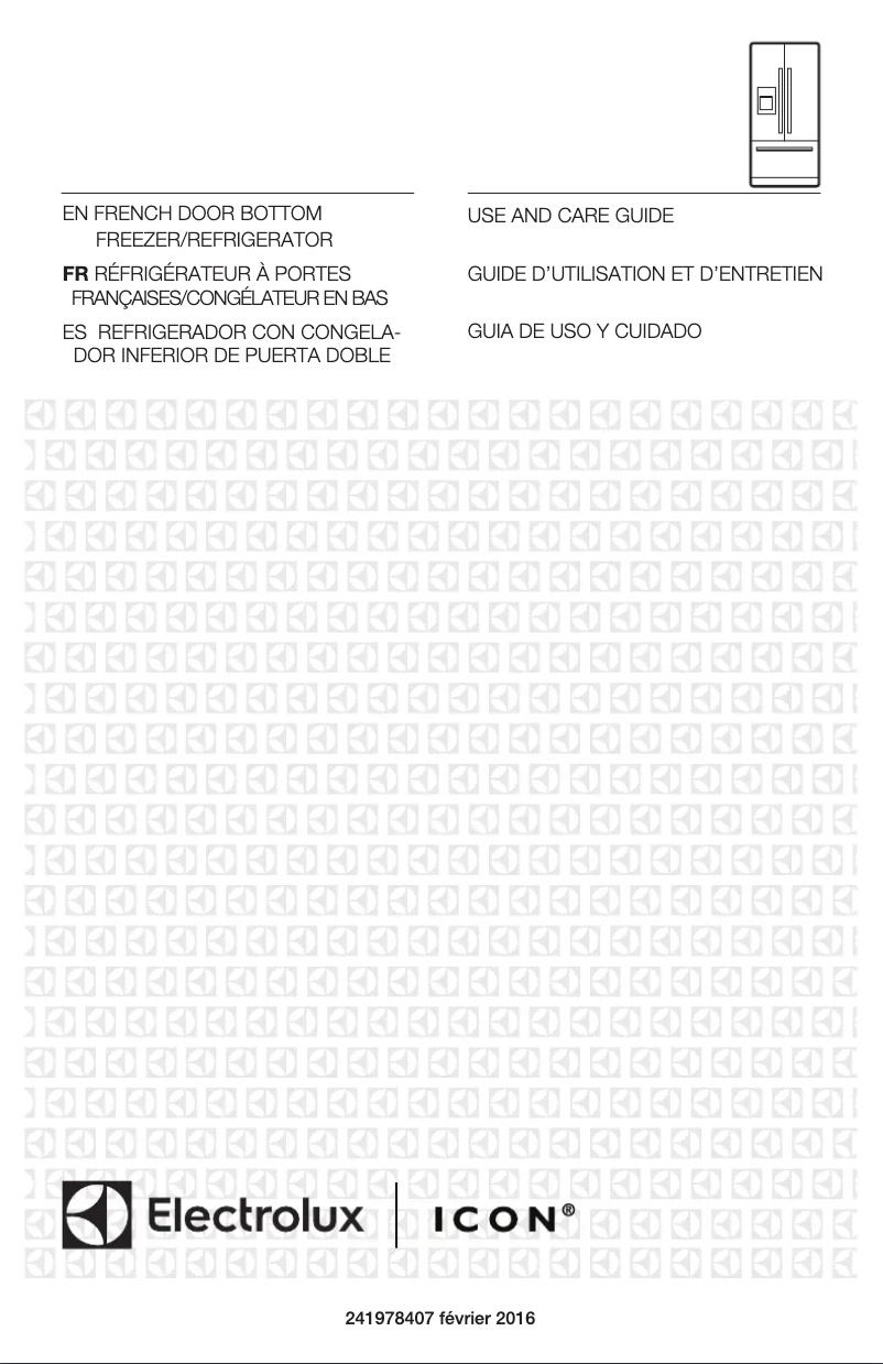 Page 1 de la notice Manuel utilisateur Electrolux E23BC78IPS