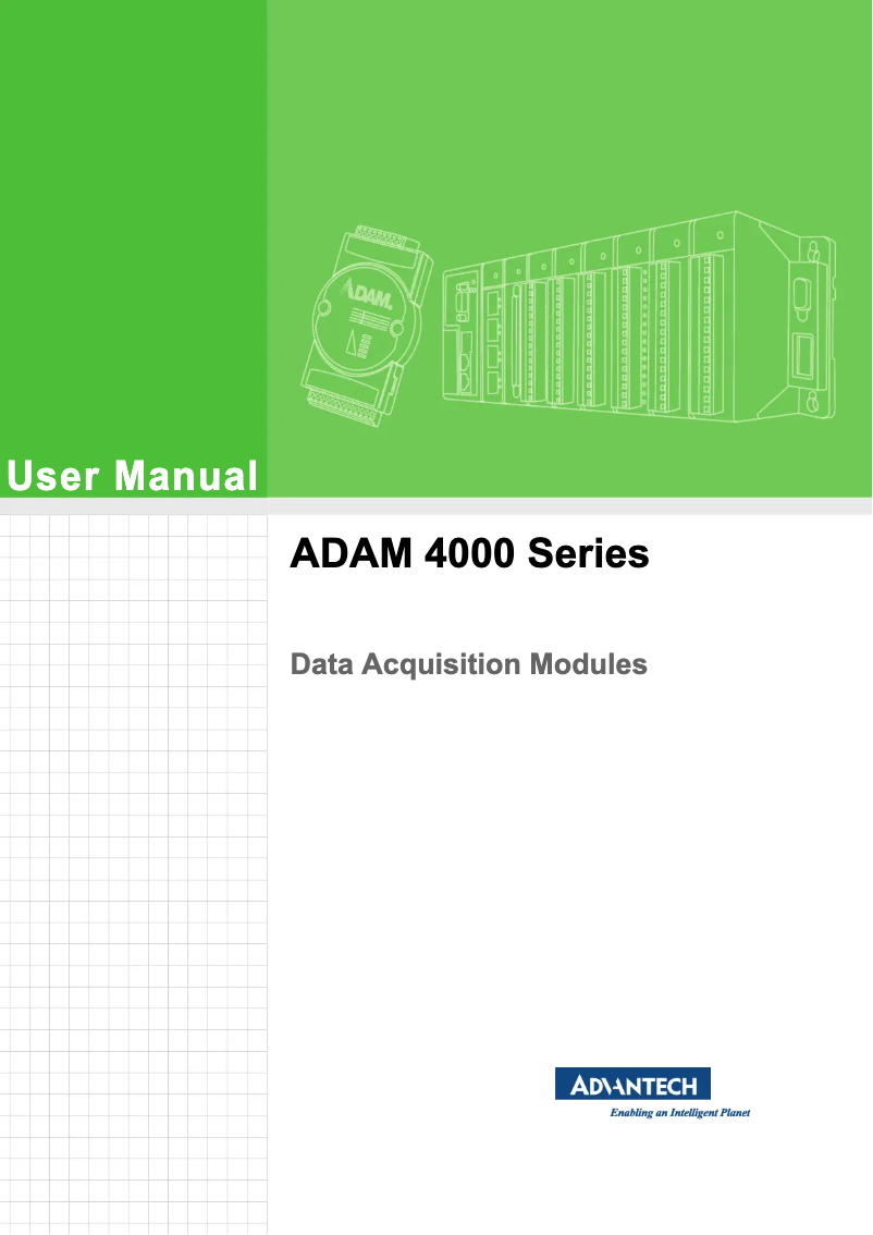 Image de la première page du manuel de l'appareil ADAM-4015