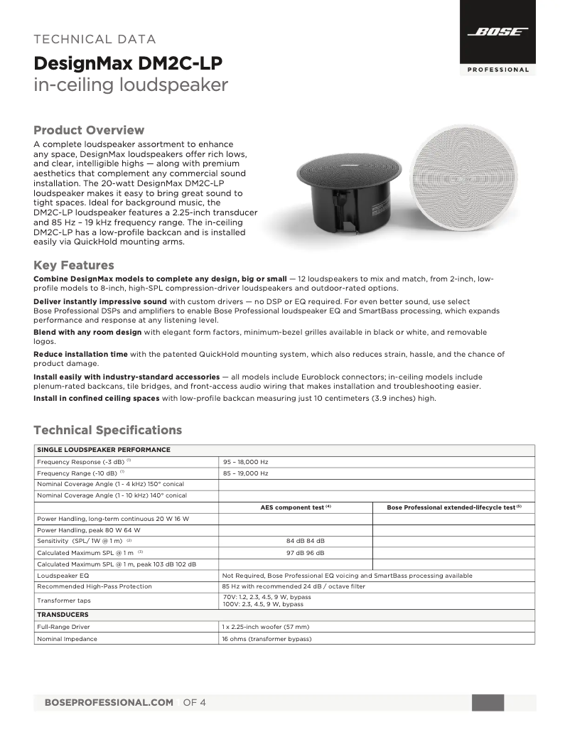 Image de la première page du manuel de l'appareil DesignMax DM2C-LP