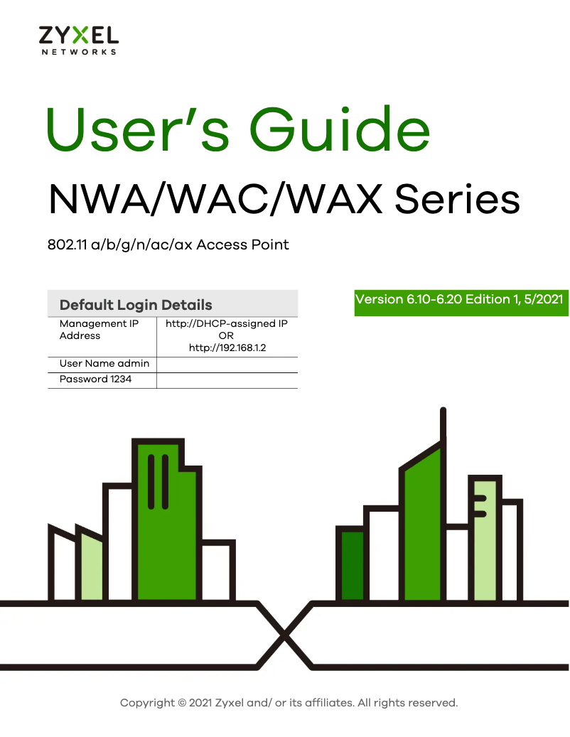 Page n°1 - Manuel utilisateur ZyXEL WAC6100