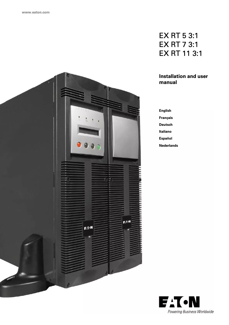 Image de la première page du manuel de l'appareil EX RT 11 3:1