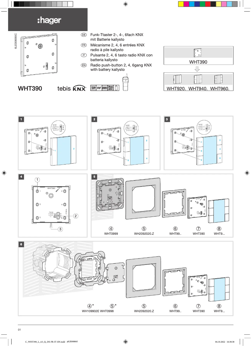Image de la première page du manuel de l'appareil WHT390