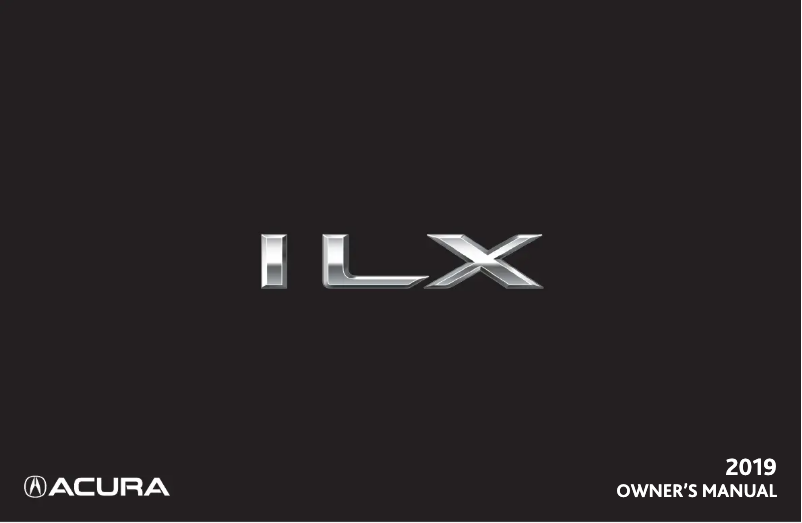 Page 1 de la notice Manuel utilisateur Acura ILX (2019)