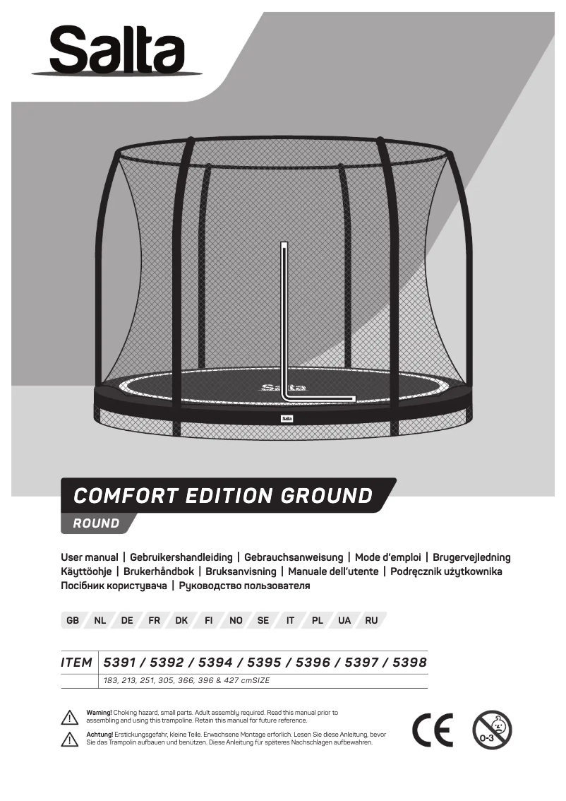 Page n°1 - Manuel utilisateur Salta Comfort Edition Ground 5391