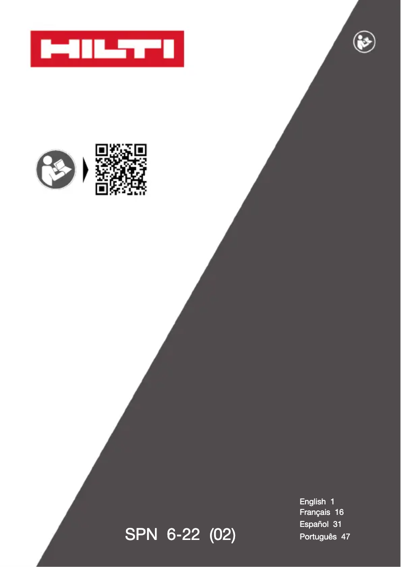 Página 1 del manual Manual de usuario Hilti SPN 6-22 CN