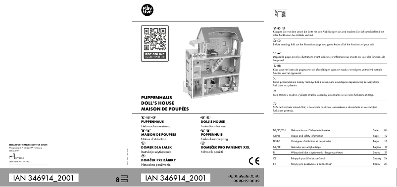 Page 1 de la notice Manuel utilisateur Playtive IAN 346914