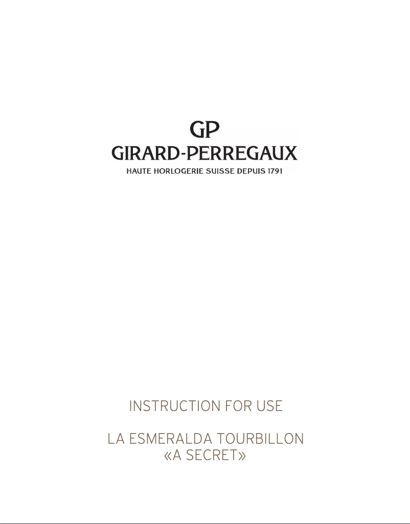 Page 1 de la notice Manuel utilisateur Girard-Perregaux Bridges 99276-53-000-BA6E