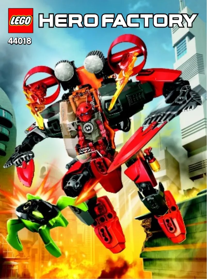 First page image of the manual for Hero Factory 44018