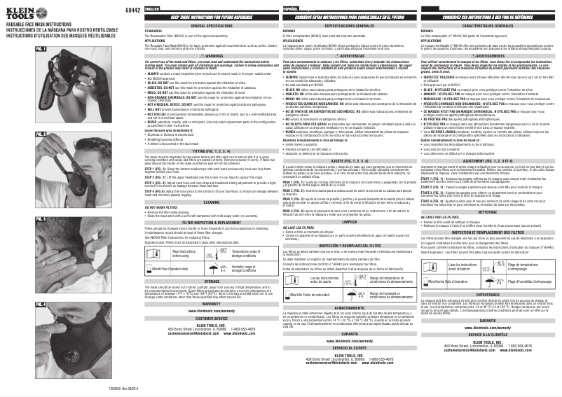 Page n°1 - Manuel utilisateur Klein Tools 60442