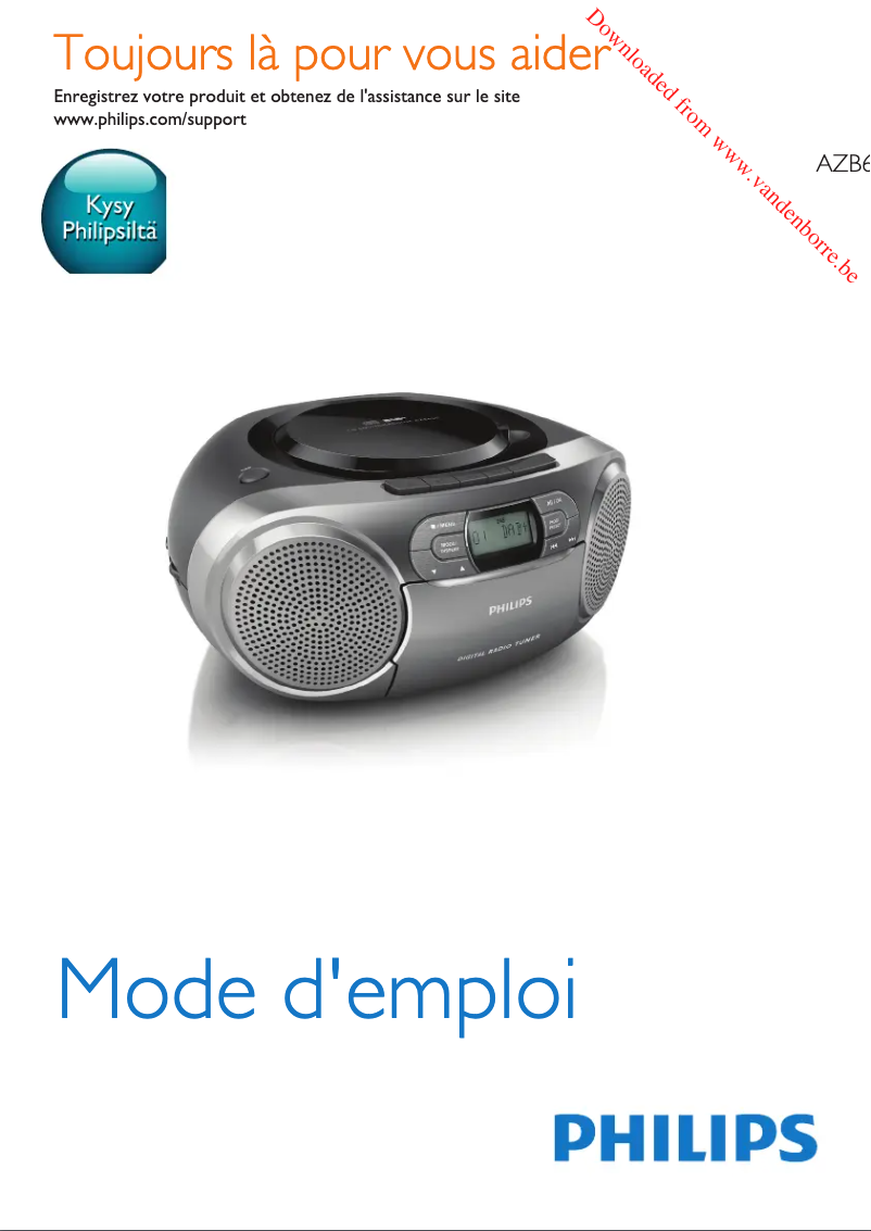 Page n°1 - Manuel utilisateur Philips AZB600