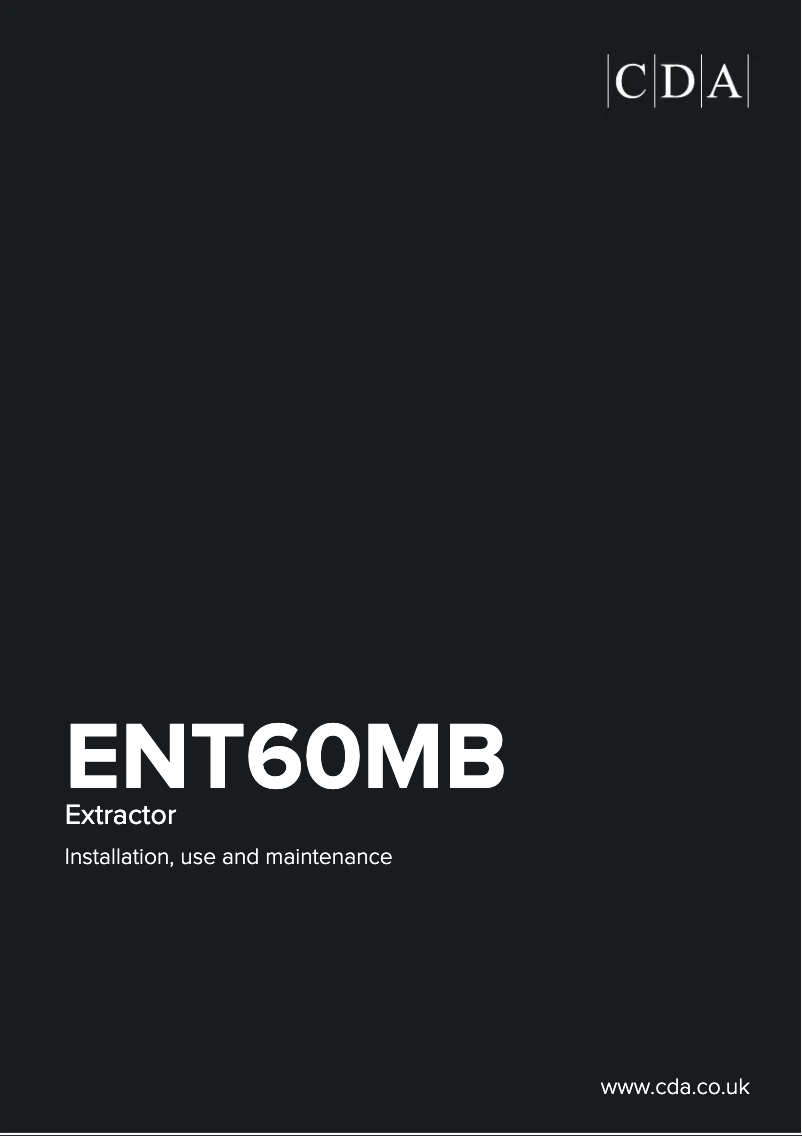 Image de la première page du manuel de l'appareil ENT60MB