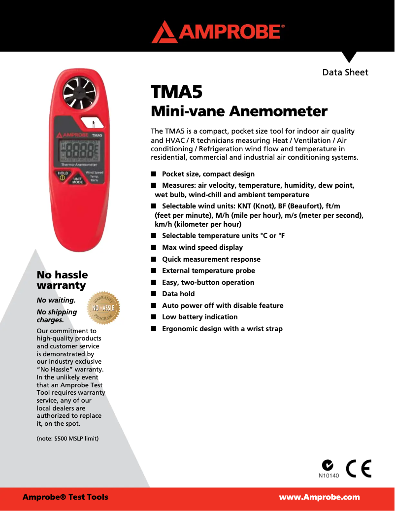 Image de la première page du manuel de l'appareil TMA5