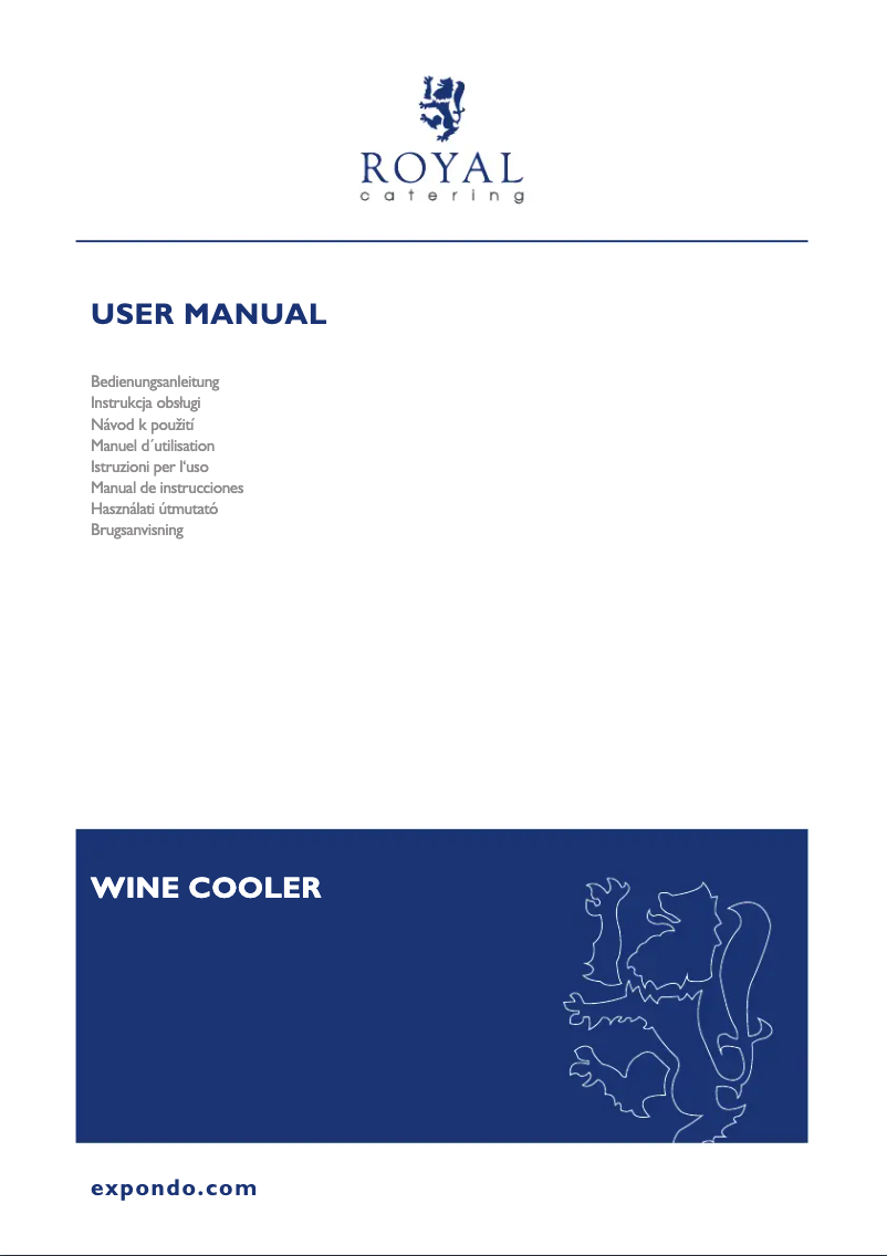 Page 1 de la notice Manuel utilisateur Royal Catering RCWI-6G