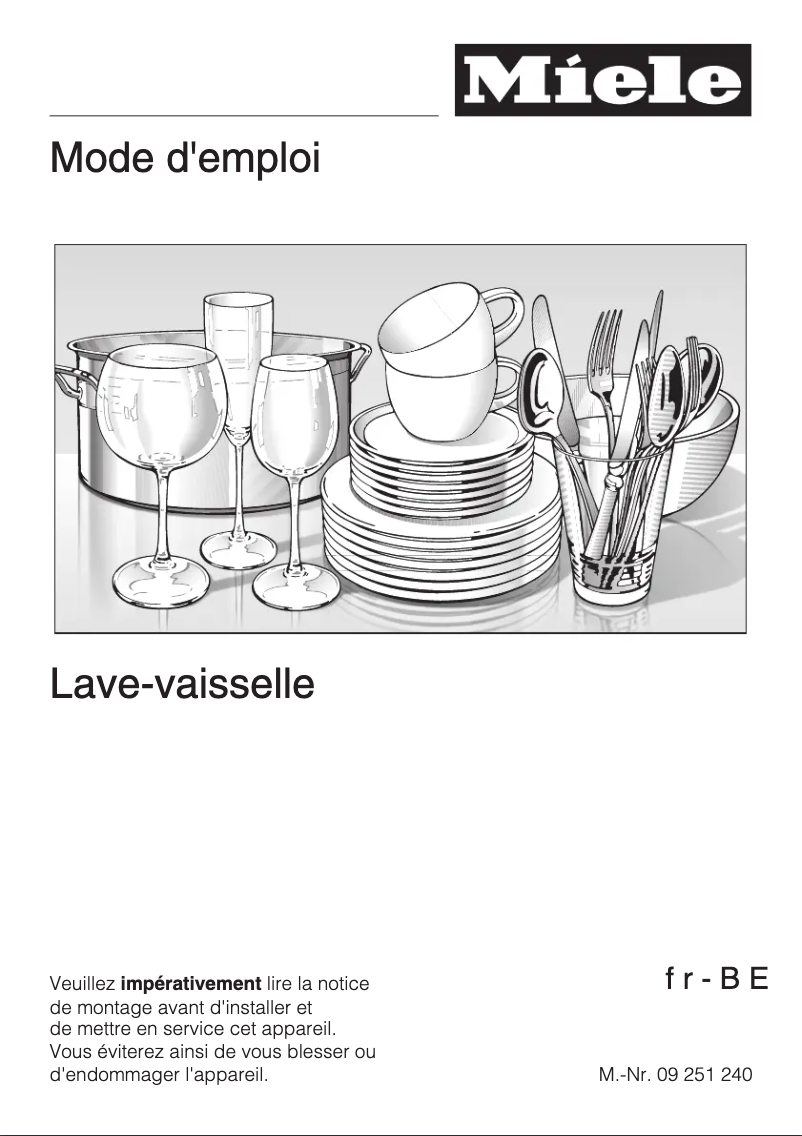 Page n°1 - Manuel utilisateur Miele G 4100 i