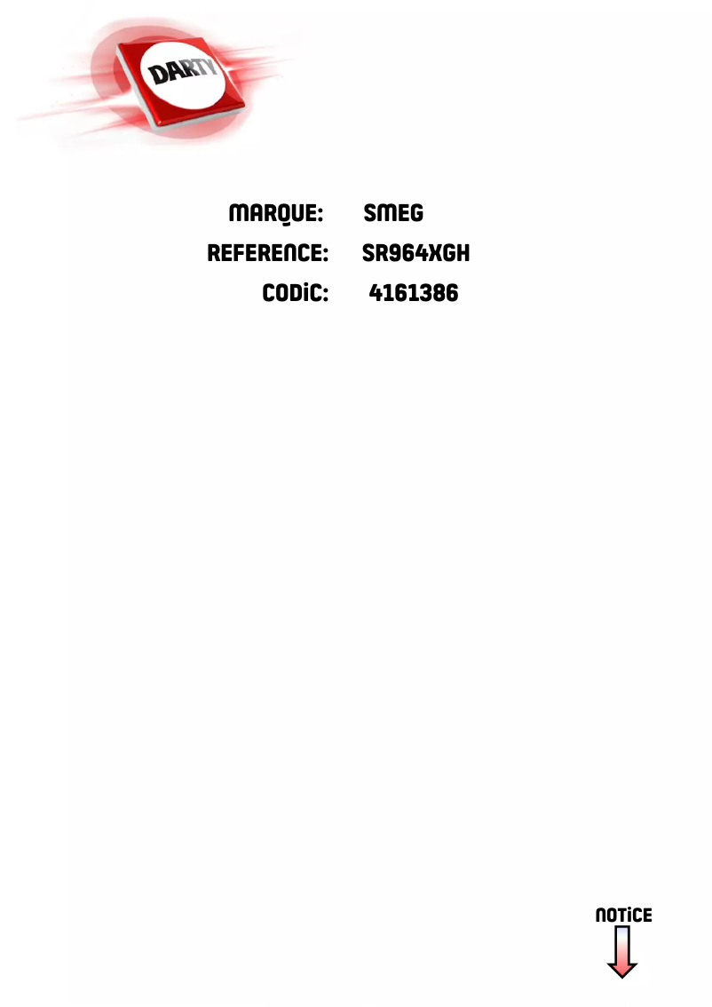 Imagen de la primera página del manual del dispositivo SR964XGH