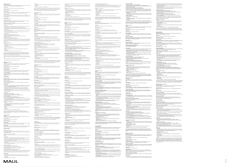 Page 1 de la notice Manuel utilisateur MAUL MAULcount
