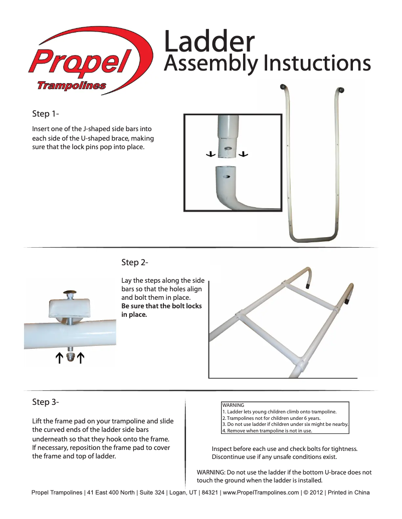 Page 1 de la notice Manuel utilisateur Propel PTLD-MS-10