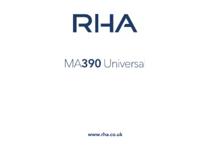 Page 1 de la notice Manuel utilisateur RHA MA390 Wireless