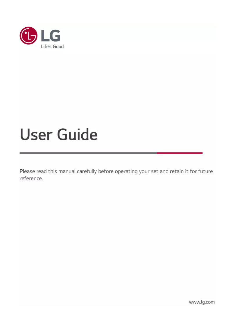 Página 1 del manual Manual de usuario LG OLED65G1PVA.AMAG