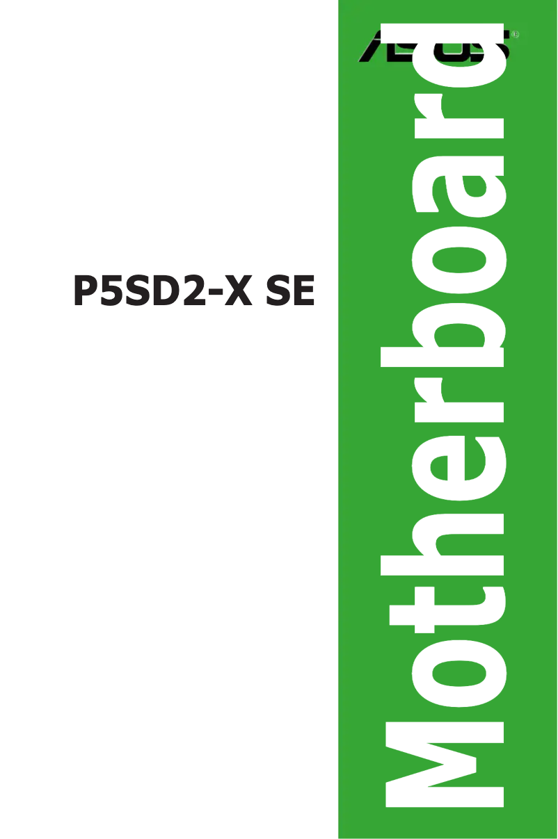 Image de la première page du manuel de l'appareil P5SD2-X SE