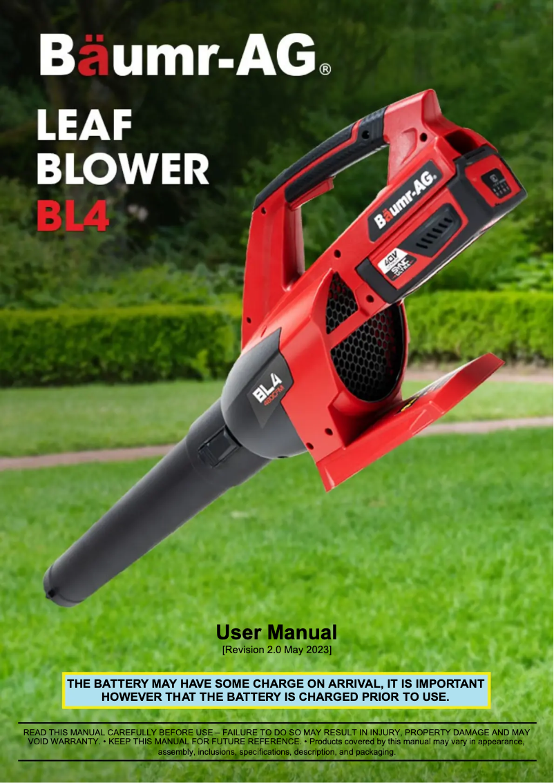 Página 1 del manual Manual de usuario Baumr-AG BL4