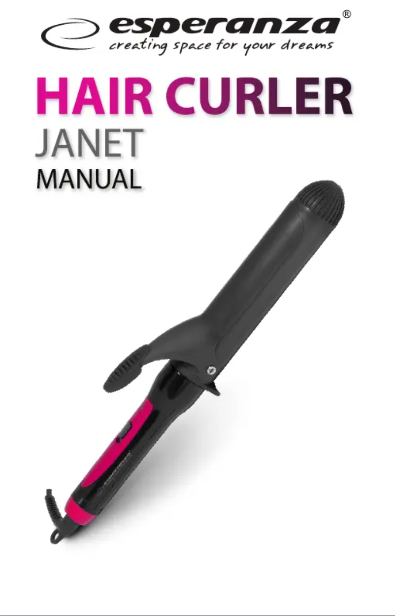 Page 1 de la notice Manuel utilisateur Esperanza Janet EBL011