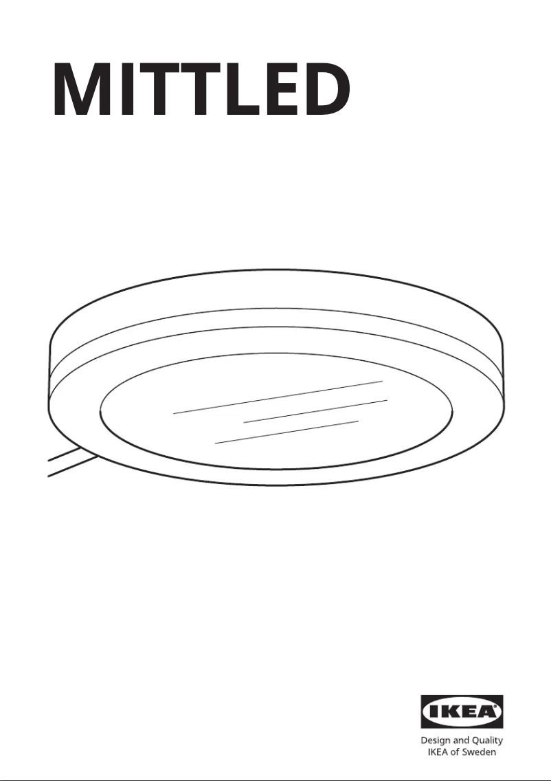 Page 1 de la notice Manuel utilisateur Ikea MITTLED 205.286.61