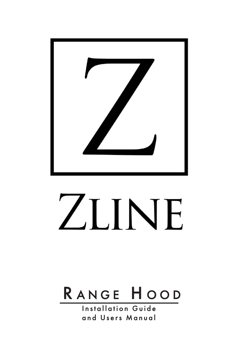 Page 1 de la notice Manuel utilisateur ZLine BSGL2IN30