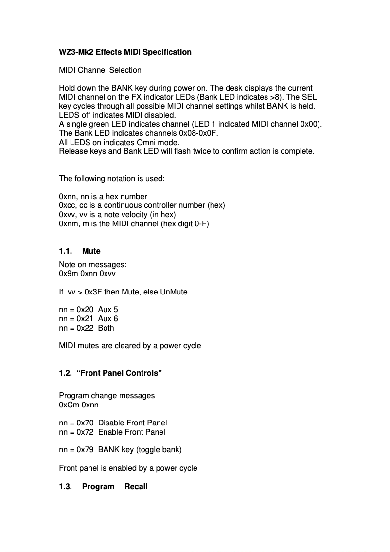 Page n°1 - Fiche technique Allen & Heath MixWizard3 16:2