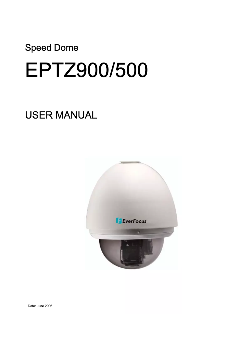 Image de la première page du manuel de l'appareil EPTZ500